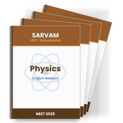 Sarvam NEET 2025 Study Material English Medium | Class 11 + 12