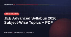 JEE Advanced Syllabus 2026: Subject-Wise Topics + PDF