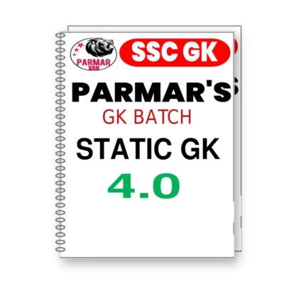 Parmar SSC GK Static GK 4.0 Batch Notes 2026-27 | English Medium Edition