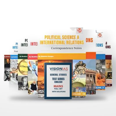 UPSC PSIR Optional + Mains Practice Combo | Shubhra Ranjan PSIR Notes + Vision IAS Mains Test Series | English Medium