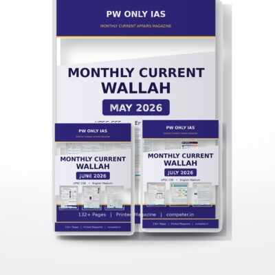PW Only IAS Current Wallah Quarter Pack | May, June, July 2026 | English Medium