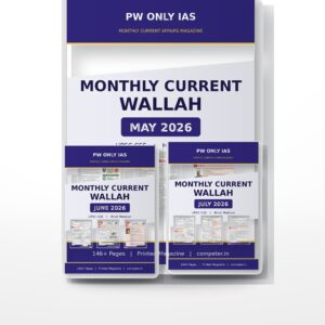 PW Only IAS Current Wallah Quarter Pack | May, June, July 2026 | Hindi Medium