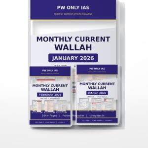 PW Only IAS Current Wallah Quarter Pack | January, February, March 2026 | Hindi Medium