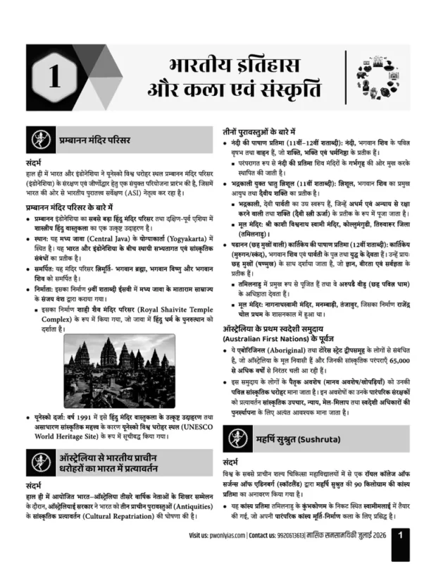 PW Only IAS Current Affairs sample page 1