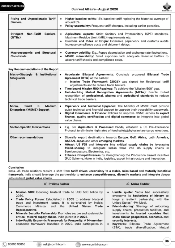 Saarthi IAS Current Affairs sample page 3
