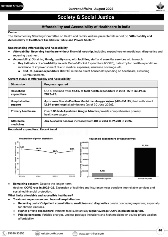 Saarthi IAS Current Affairs sample page 4