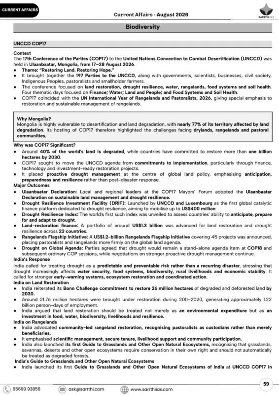 Saarthi IAS Current Affairs sample page 5