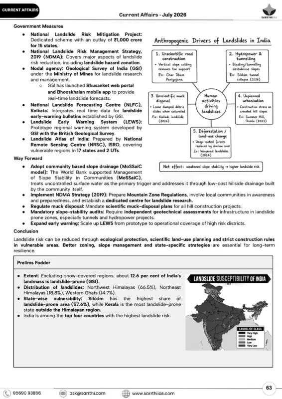 Saarthi IAS Current Affairs sample page 5