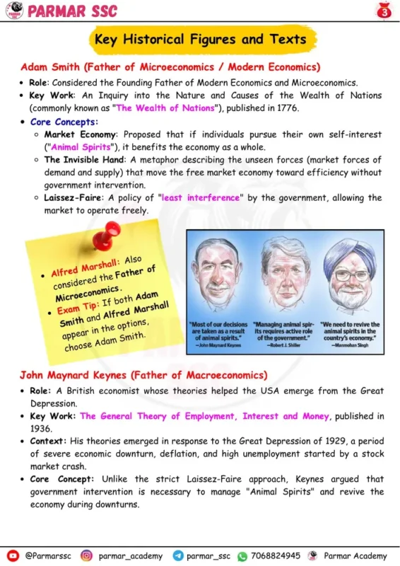 Parmar SSC GK Economy English notes sample page 1