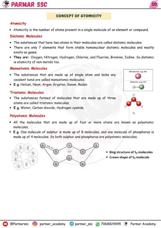 Parmar SSC GK Chemistry English notes sample page 4