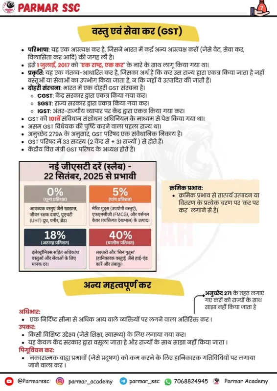 Parmar SSC GK Economy Hindi notes sample page 4
