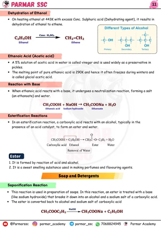 Parmar SSC GK Chemistry English notes sample page 8