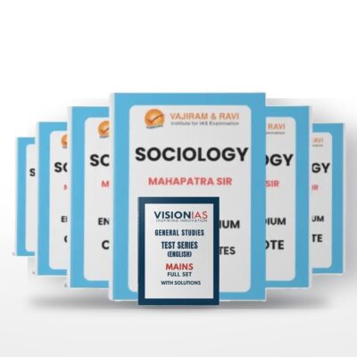 UPSC Sociology Optional + Mains Practice Combo | Mahapatra Sir Sociology Notes + Vision IAS Mains Test Series | English Medium