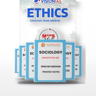 UPSC Sociology Optional Mains Combo | Mahapatra Sir Sociology Notes + Vision IAS Mains 365 Complete Set | English Medium