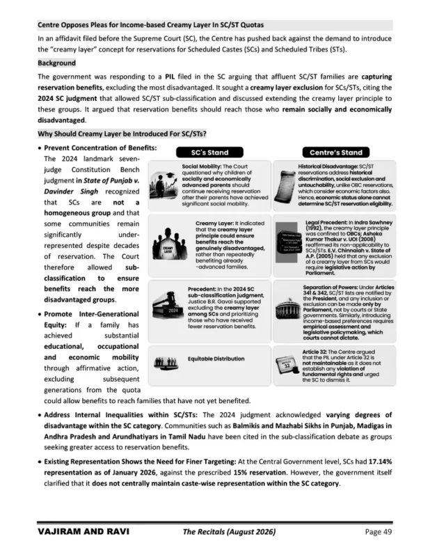 Vajiram and Ravi Current Affairs sample page 3