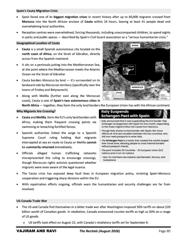 Vajiram and Ravi Current Affairs sample page 4