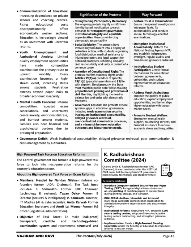 Vajiram and Ravi Current Affairs sample page 3