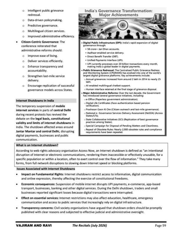 Vajiram and Ravi Current Affairs sample page 5