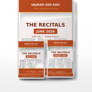 Vajiram and Ravi The Recitals Quarter Pack | June, July, August 2026 | English Medium