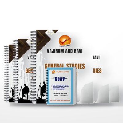 Vajiram and Ravi UPSC 2026 Combo | GS Notes + CSAT Complete Booklet Set | English Medium