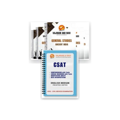Vajiram and Ravi UPSC 2026 Combo | GS Notes + CSAT Complete Booklet Set | English Medium