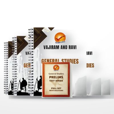 Vajiram and Ravi UPSC 2026 Combo | GS Notes 27 Booklets + Prelims Test Series | English Medium