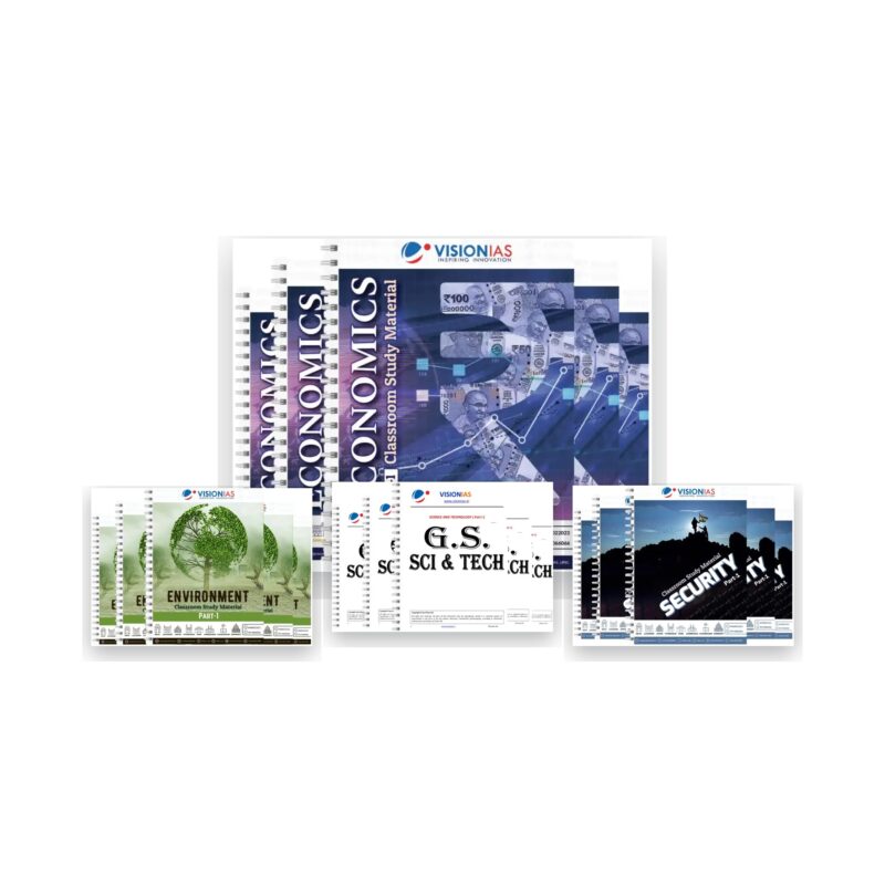 Vision IAS UPSC Mains GS Paper 3 Combo | Economy, Environment, Science & Tech, Security and more | English Medium