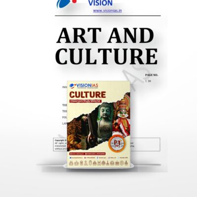 Vision IAS Art and Culture Complete Combo | Static Notes + PT 365 Culture | English Medium