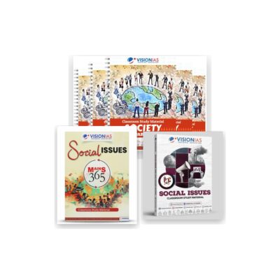 Vision IAS Society and Social Issues Complete Combo | Static Notes + PT 365 + Mains 365 | English Medium